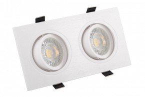 DK3022-WH Встраиваемый светильник, IP 20, 10 Вт, GU5.3, LED, белый, пластик в Приобье - priobie.mebel24.online | фото 1