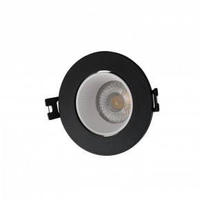 DK3061-BK+WH Встраиваемый светильник, IP 20, 10 Вт, GU5.3, LED, черный/белый, пластик в Приобье - priobie.mebel24.online | фото 1