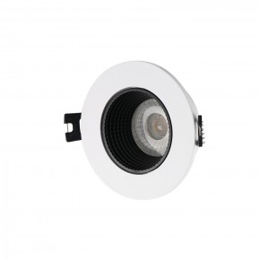 DK3061-WH+BK Встраиваемый светильник, IP 20, 10 Вт, GU5.3, LED, белый/черный, пластик в Приобье - priobie.mebel24.online | фото 1