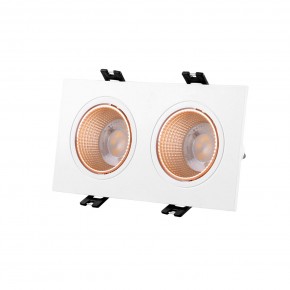DK3072-WBR Встраиваемый светильник, IP 20, 10 Вт, GU5.3, LED, белый/бронзовый, пластик в Приобье - priobie.mebel24.online | фото 1