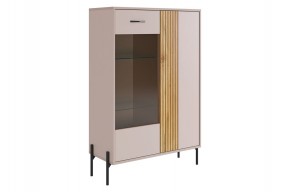 ДОМИНИКА Комод (со стеклом) в Приобье - priobie.mebel24.online | фото