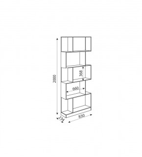 Дуглас (подростковая) М05 Стеллаж в Приобье - priobie.mebel24.online | фото 2