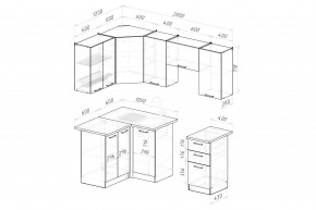 ДЮНА Кухонный гарнитур Оптима 5 (1200*2000 мм) в Приобье - priobie.mebel24.online | фото 2