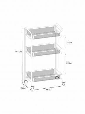 Э 322 Ч Этажерка "Ладья 2К" Черный в Приобье - priobie.mebel24.online | фото