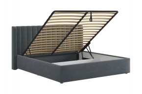 ЕВА Кровать с ПМ 1800 (графит) в Приобье - priobie.mebel24.online | фото