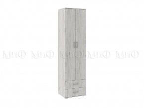 ЕВА NEW Прихожая Шкаф бельевой (модульная) дуб крафт белый в Приобье - priobie.mebel24.online | фото