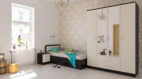 Фиеста Кровать 0900, цвет венге/дуб лоредо, ШхГхВ 93,5х203,5х80 см., сп.м. 900х2000 мм., без матраса, основание есть в Приобье - priobie.mebel24.online | фото 5