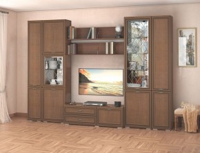 Гостиная-горка Ливорно орех в Приобье - priobie.mebel24.online | фото 4