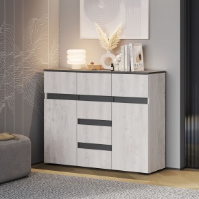 Гостиная Мрия (модульная) Бетон пайн светлый/Графит в Приобье - priobie.mebel24.online | фото 17