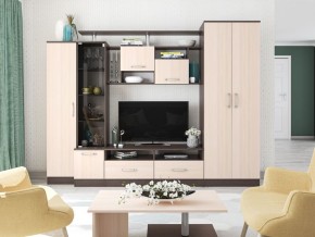 Гостиная Оскар-5 венге/дуб молочный в Приобье - priobie.mebel24.online | фото 1