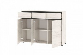 ГРЕТТА Комод 3С3Я 3дв, 3ящ (дуб крафт) в Приобье - priobie.mebel24.online | фото 2