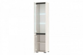 ГРЕТТА Пенал-витрина 1В1С (дуб крафт) в Приобье - priobie.mebel24.online | фото 2