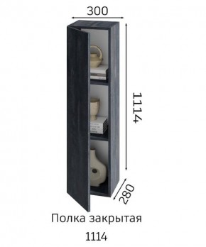 ХЛОЯ Гостиная (Дуб Вотан/Обсидиан) модульная в Приобье - priobie.mebel24.online | фото 4