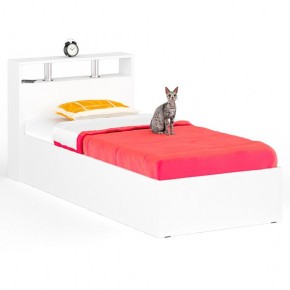 Камелия Кровать 0900, цвет белый, ШхГхВ 93,5х217х78,2 см., сп.м. 900х2000 мм., без матраса, основание есть в Приобье - priobie.mebel24.online | фото 1