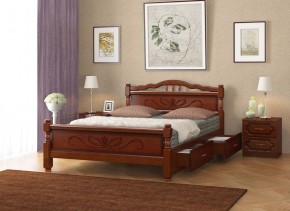 КАРИНА-5 Кровать из массива 900 с 2-мя ящиками в Приобье - priobie.mebel24.online | фото 3