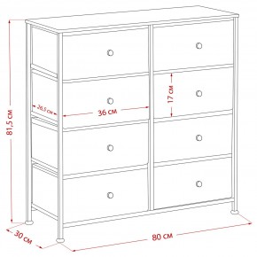 Комод Leset Линкс 8 ящиков (МДФ) в Приобье - priobie.mebel24.online | фото 12