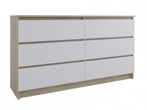 Комод МОРИ МК 1380.6 (Дуб Сонома/Белый) в Приобье - priobie.mebel24.online | фото 1
