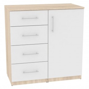Комод "Калисто (K18)" ручка рейлинг (ДСС-Белый) в Приобье - priobie.mebel24.online | фото