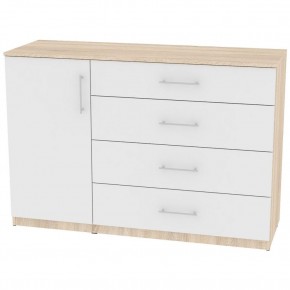 Комод "Калисто (K44)" ручка рейлинг (ДСС-Белый) в Приобье - priobie.mebel24.online | фото