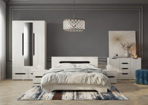 Комод Вега 1200 (Крафт белый - Венге) в Приобье - priobie.mebel24.online | фото 3