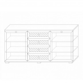 Комодино (фасады глухие) Парма Нео в Приобье - priobie.mebel24.online | фото 5