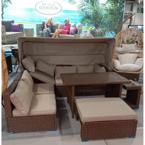 Комплект мебели с диваном AFM-320B-T320 Brown в Приобье - priobie.mebel24.online | фото