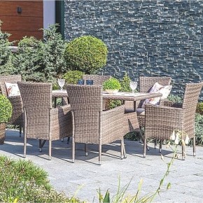 Комплект плетеной мебели AFM-195-6Pcs Beige (6+1) в Приобье - priobie.mebel24.online | фото 1