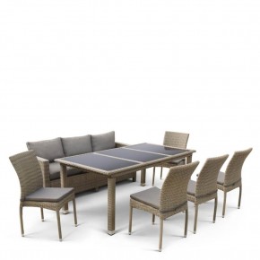 Комплект плетеной мебели T365/S65/Y380B-W65 Light Brown (8+1) в Приобье - priobie.mebel24.online | фото 3