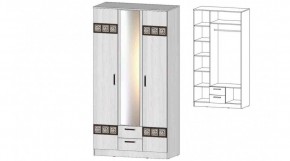 КОСТА-РИКА Шкаф 3-х створчатый (анкор светлый) в Приобье - priobie.mebel24.online | фото