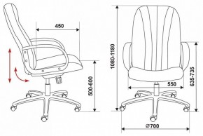 Кресло для руководителя T-898/3C11BL в Приобье - priobie.mebel24.online | фото 10