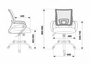 Кресло компьютерное CH-695N/SL/DG/TW-11 в Приобье - priobie.mebel24.online | фото 6