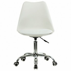 Кресло стул BRABIX "Eames MG-310 CH", хром, пластик белый, экокожа белая, 532923 в Приобье - priobie.mebel24.online | фото 1