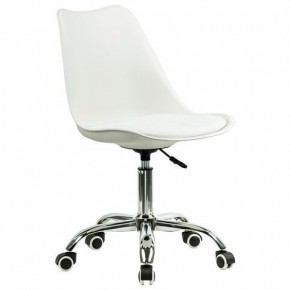 Кресло стул BRABIX "Eames MG-310 CH", хром, пластик белый, экокожа белая, 532923 в Приобье - priobie.mebel24.online | фото 2