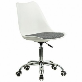 Кресло стул BRABIX "Eames MG-310 CH", хром, пластик белый, ткань серая, 532924 в Приобье - priobie.mebel24.online | фото 2