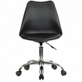 Кресло стул BRABIX "Eames MG-310 CH", хром, пластик черный, экокожа черная, 532925 в Приобье - priobie.mebel24.online | фото 1