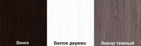 Кровать-чердак Пионер 1 (800*1900) Белое дерево, Анкор темный, Венге в Приобье - priobie.mebel24.online | фото 3