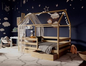 Кровать-домик 80*160 без покраски в Приобье - priobie.mebel24.online | фото