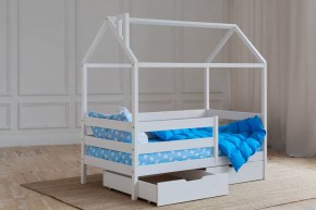 Кровать-домик 80*190 Белый в Приобье - priobie.mebel24.online | фото 4