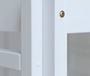 Кровать-домик двухъярусная 80*160 Белый в Приобье - priobie.mebel24.online | фото 3