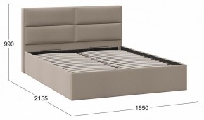 Кровать двуспальная Глосс с ПМ в Приобье - priobie.mebel24.online | фото 4
