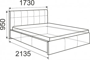 Кровать Изабелла с латами Newtone cacao 1400x2000 в Приобье - priobie.mebel24.online | фото 6