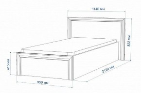 Кровать односпальная Нобиле Кр-90 в Приобье - priobie.mebel24.online | фото 2