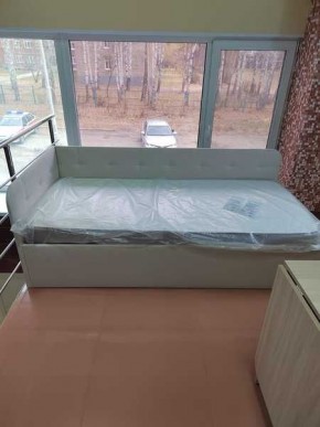Кровать Зарина угловая Newtone light beige угол правый в Приобье - priobie.mebel24.online | фото 3