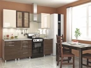 Кухня Танго модульная ваниль-дуб шале мореный в Приобье - priobie.mebel24.online | фото 1