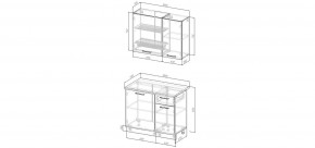 Кухонный гарнитур Белый Глянец 1000 (Стол. 38мм) в Приобье - priobie.mebel24.online | фото 3