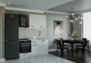 Кухонный гарнитур Белый Глянец 1600 (Стол. 38мм) в Приобье - priobie.mebel24.online | фото 1