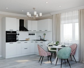 Кухонный гарнитур Белый Глянец 2400*1600 (Стол. 26мм) в Приобье - priobie.mebel24.online | фото