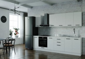 Кухонный гарнитур Белый Глянец 2800 (Стол. 26мм) в Приобье - priobie.mebel24.online | фото