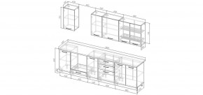 Кухонный гарнитур Белый Глянец 2800 (Стол. 26мм) в Приобье - priobie.mebel24.online | фото 2