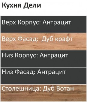 Кухонный гарнитур Дели 2200 (Стол. 26мм) в Приобье - priobie.mebel24.online | фото 3
